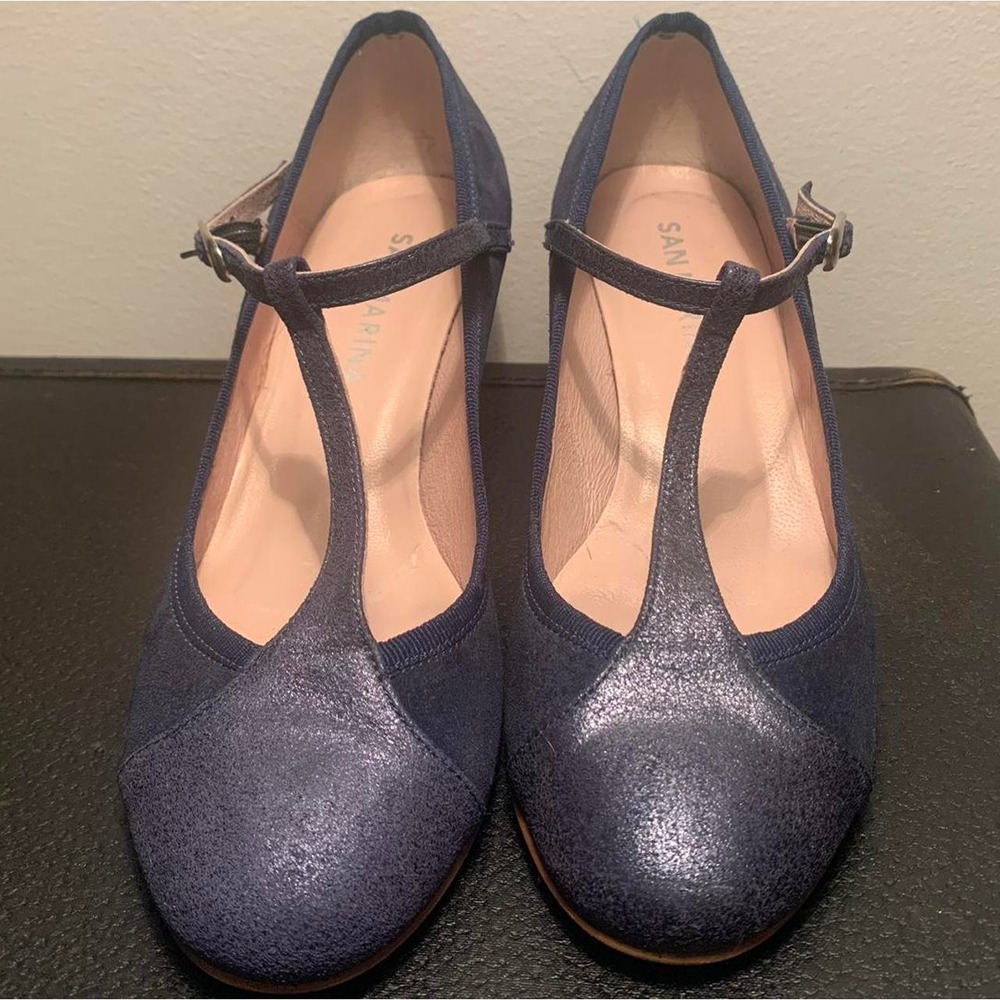 San Marina vintage heels navy - 5.5 US - 36 EU